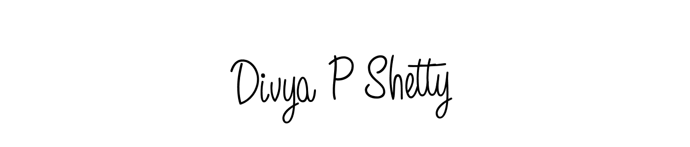 Once you've used our free online signature maker to create your best signature Angelique-Rose-font-FFP style, it's time to enjoy all of the benefits that Divya P Shetty name signing documents. Divya P Shetty signature style 5 images and pictures png