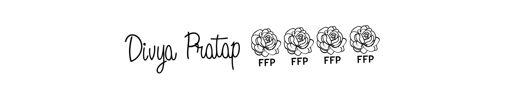 The best way (Angelique-Rose-font-FFP) to make a short signature is to pick only two or three words in your name. The name Divya Pratap 8573 include a total of six letters. For converting this name. Divya Pratap 8573 signature style 5 images and pictures png