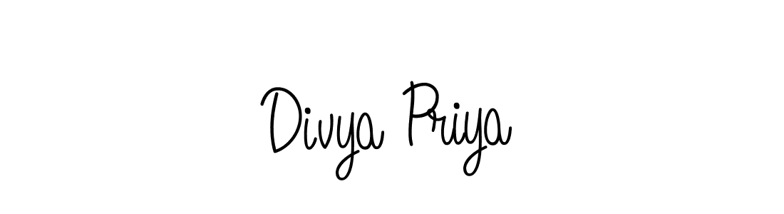 Angelique-Rose-font-FFP is a professional signature style that is perfect for those who want to add a touch of class to their signature. It is also a great choice for those who want to make their signature more unique. Get Divya Priya name to fancy signature for free. Divya Priya signature style 5 images and pictures png