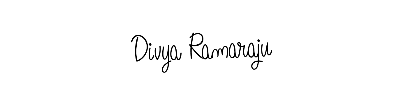 How to Draw Divya Ramaraju signature style? Angelique-Rose-font-FFP is a latest design signature styles for name Divya Ramaraju. Divya Ramaraju signature style 5 images and pictures png