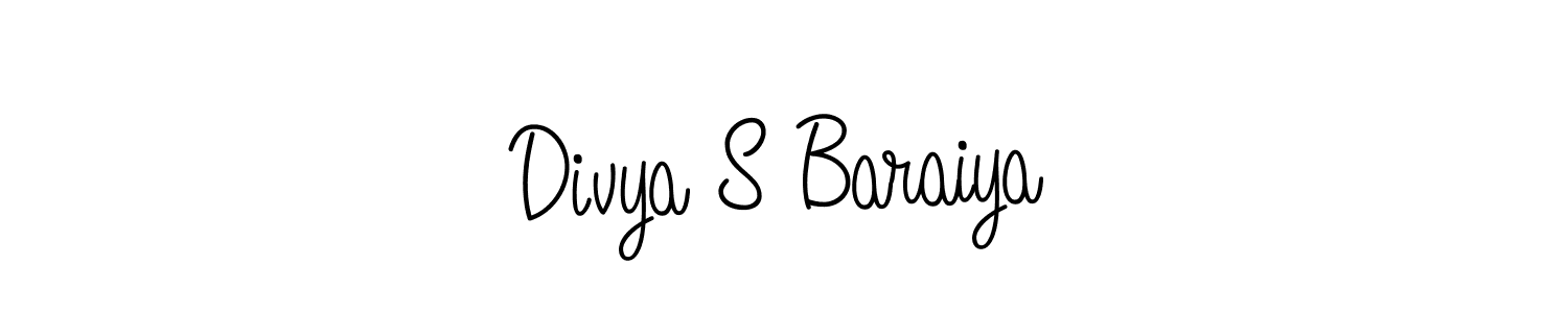 It looks lik you need a new signature style for name Divya S Baraiya. Design unique handwritten (Angelique-Rose-font-FFP) signature with our free signature maker in just a few clicks. Divya S Baraiya signature style 5 images and pictures png