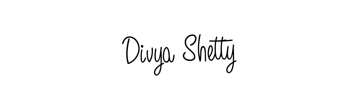 Create a beautiful signature design for name Divya Shetty. With this signature (Angelique-Rose-font-FFP) fonts, you can make a handwritten signature for free. Divya Shetty signature style 5 images and pictures png