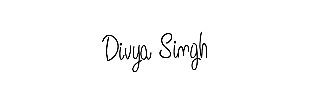 Make a beautiful signature design for name Divya Singh. With this signature (Angelique-Rose-font-FFP) style, you can create a handwritten signature for free. Divya Singh signature style 5 images and pictures png