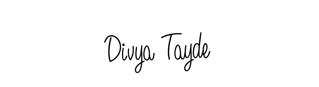 You can use this online signature creator to create a handwritten signature for the name Divya Tayde. This is the best online autograph maker. Divya Tayde signature style 5 images and pictures png