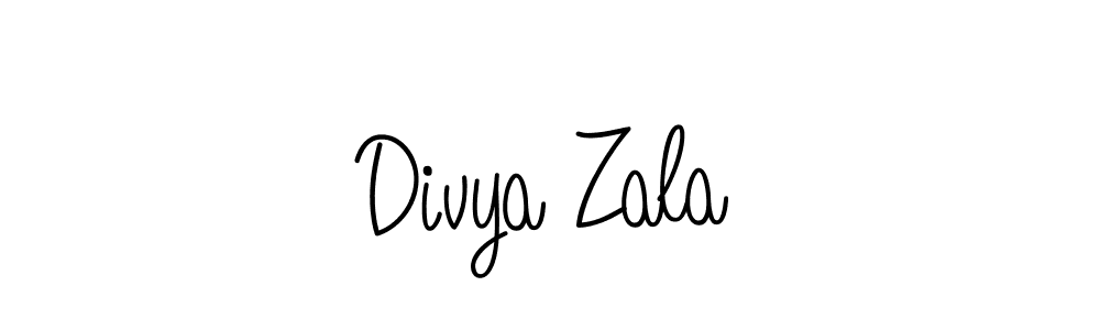 How to Draw Divya Zala signature style? Angelique-Rose-font-FFP is a latest design signature styles for name Divya Zala. Divya Zala signature style 5 images and pictures png