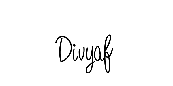 Once you've used our free online signature maker to create your best signature Angelique-Rose-font-FFP style, it's time to enjoy all of the benefits that Divyaf name signing documents. Divyaf signature style 5 images and pictures png