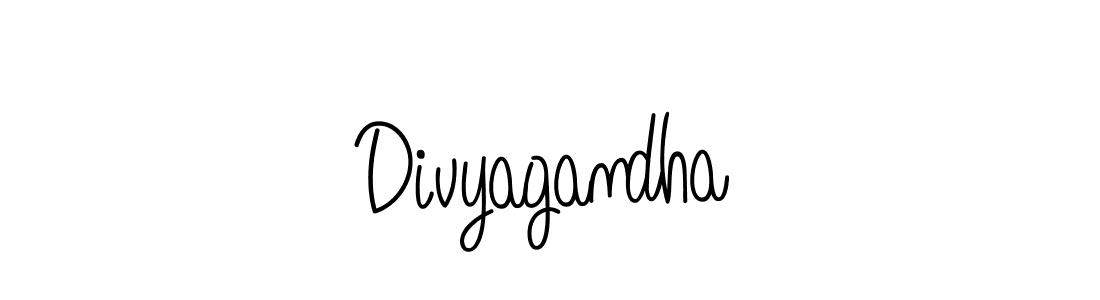 Design your own signature with our free online signature maker. With this signature software, you can create a handwritten (Angelique-Rose-font-FFP) signature for name Divyagandha. Divyagandha signature style 5 images and pictures png