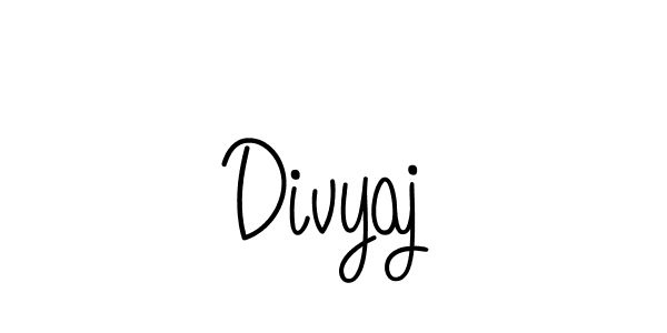 Divyaj stylish signature style. Best Handwritten Sign (Angelique-Rose-font-FFP) for my name. Handwritten Signature Collection Ideas for my name Divyaj. Divyaj signature style 5 images and pictures png