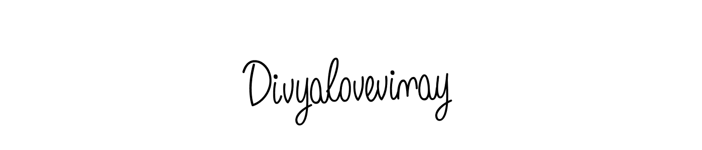 if you are searching for the best signature style for your name Divyalovevinay. so please give up your signature search. here we have designed multiple signature styles  using Angelique-Rose-font-FFP. Divyalovevinay signature style 5 images and pictures png