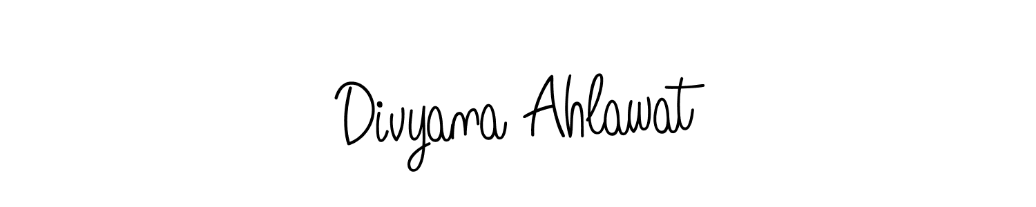 Here are the top 10 professional signature styles for the name Divyana Ahlawat. These are the best autograph styles you can use for your name. Divyana Ahlawat signature style 5 images and pictures png
