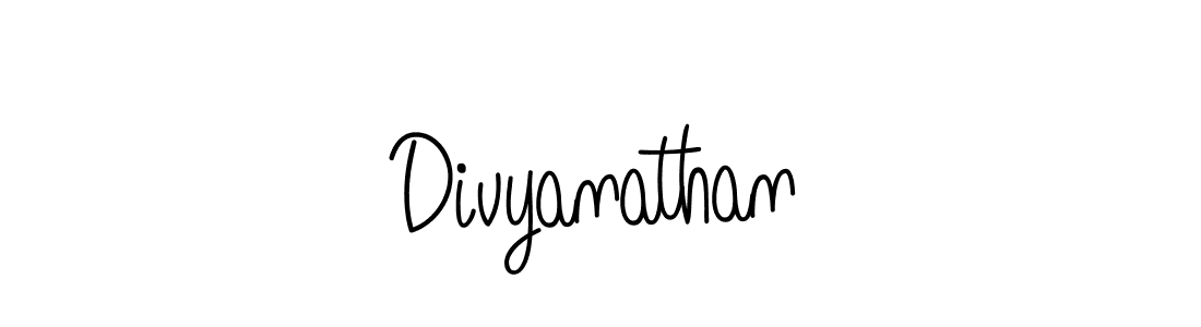 Use a signature maker to create a handwritten signature online. With this signature software, you can design (Angelique-Rose-font-FFP) your own signature for name Divyanathan. Divyanathan signature style 5 images and pictures png