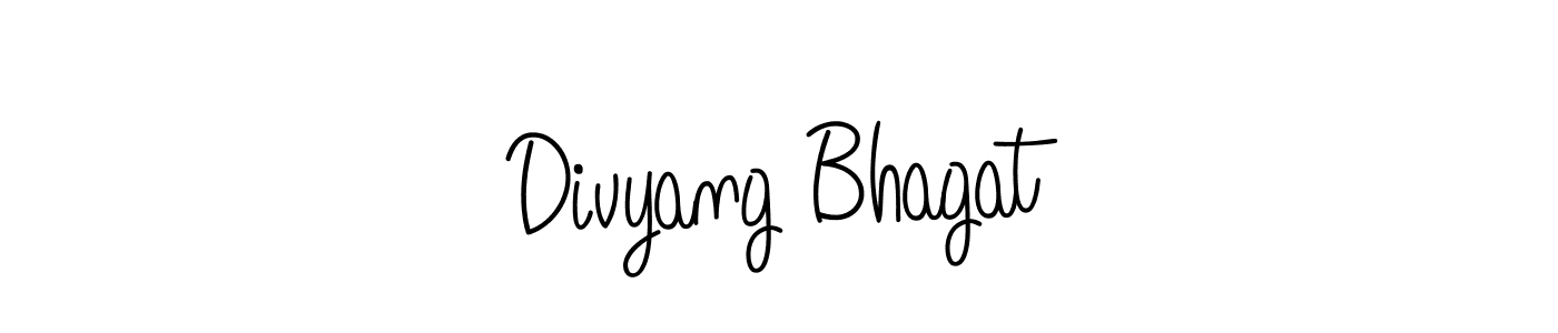 Use a signature maker to create a handwritten signature online. With this signature software, you can design (Angelique-Rose-font-FFP) your own signature for name Divyang Bhagat. Divyang Bhagat signature style 5 images and pictures png