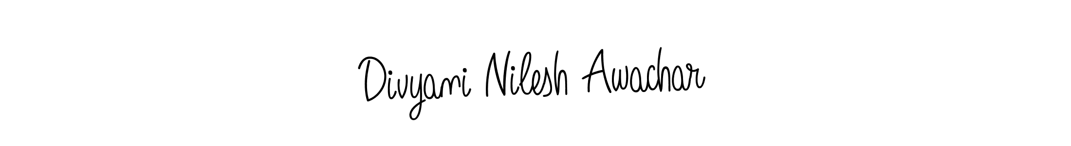 Here are the top 10 professional signature styles for the name Divyani Nilesh Awachar. These are the best autograph styles you can use for your name. Divyani Nilesh Awachar signature style 5 images and pictures png