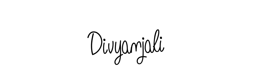 Use a signature maker to create a handwritten signature online. With this signature software, you can design (Angelique-Rose-font-FFP) your own signature for name Divyanjali. Divyanjali signature style 5 images and pictures png