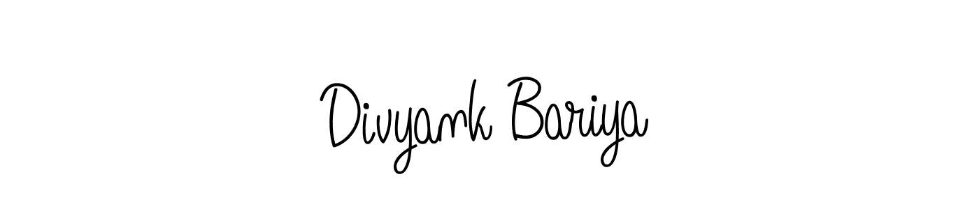 You can use this online signature creator to create a handwritten signature for the name Divyank Bariya. This is the best online autograph maker. Divyank Bariya signature style 5 images and pictures png