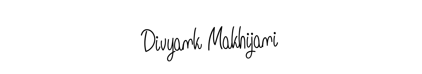 How to make Divyank Makhijani name signature. Use Angelique-Rose-font-FFP style for creating short signs online. This is the latest handwritten sign. Divyank Makhijani signature style 5 images and pictures png