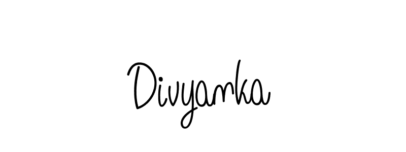 Create a beautiful signature design for name Divyanka. With this signature (Angelique-Rose-font-FFP) fonts, you can make a handwritten signature for free. Divyanka signature style 5 images and pictures png