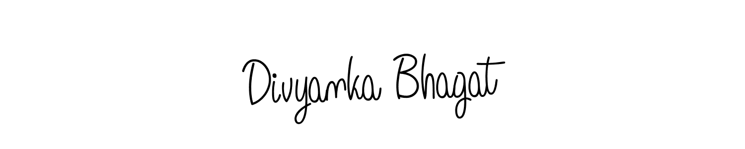 Design your own signature with our free online signature maker. With this signature software, you can create a handwritten (Angelique-Rose-font-FFP) signature for name Divyanka Bhagat. Divyanka Bhagat signature style 5 images and pictures png
