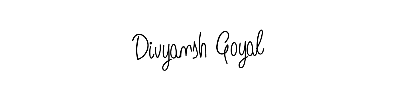Make a short Divyansh Goyal signature style. Manage your documents anywhere anytime using Angelique-Rose-font-FFP. Create and add eSignatures, submit forms, share and send files easily. Divyansh Goyal signature style 5 images and pictures png