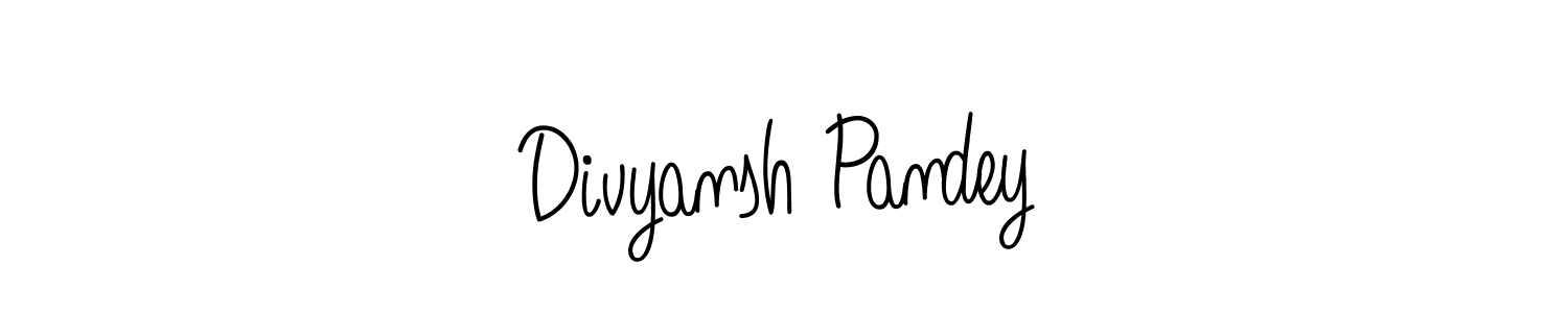 Make a beautiful signature design for name Divyansh Pandey. With this signature (Angelique-Rose-font-FFP) style, you can create a handwritten signature for free. Divyansh Pandey signature style 5 images and pictures png