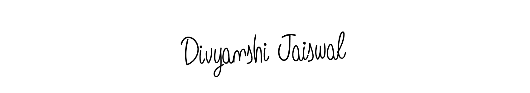 You should practise on your own different ways (Angelique-Rose-font-FFP) to write your name (Divyanshi Jaiswal) in signature. don't let someone else do it for you. Divyanshi Jaiswal signature style 5 images and pictures png