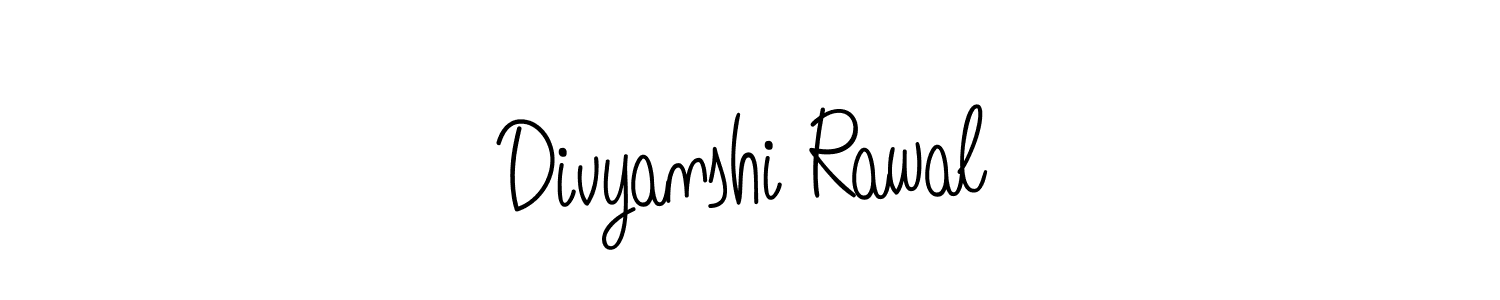 Divyanshi Rawal stylish signature style. Best Handwritten Sign (Angelique-Rose-font-FFP) for my name. Handwritten Signature Collection Ideas for my name Divyanshi Rawal. Divyanshi Rawal signature style 5 images and pictures png