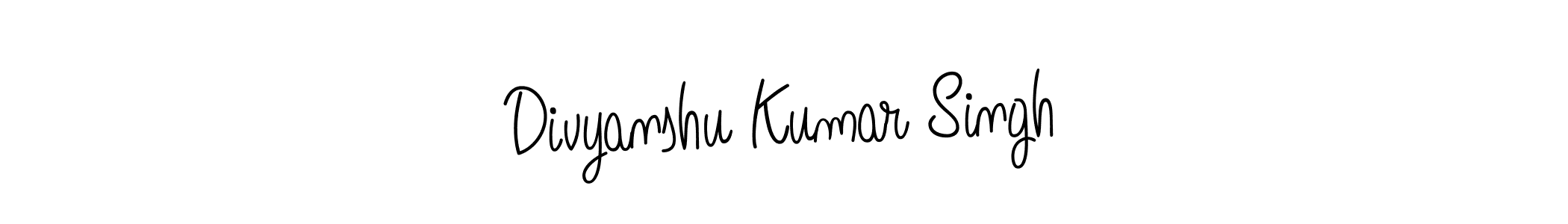 Make a beautiful signature design for name Divyanshu Kumar Singh. With this signature (Angelique-Rose-font-FFP) style, you can create a handwritten signature for free. Divyanshu Kumar Singh signature style 5 images and pictures png