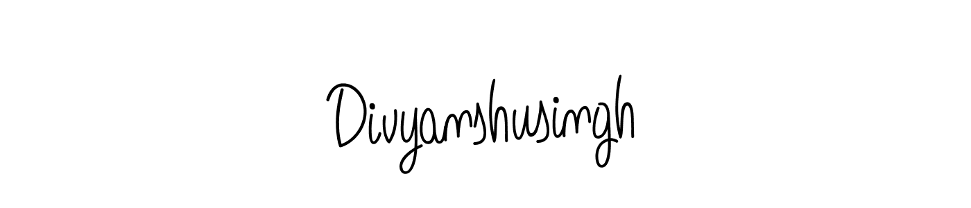 Also we have Divyanshusingh name is the best signature style. Create professional handwritten signature collection using Angelique-Rose-font-FFP autograph style. Divyanshusingh signature style 5 images and pictures png