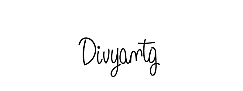 The best way (Angelique-Rose-font-FFP) to make a short signature is to pick only two or three words in your name. The name Divyantg include a total of six letters. For converting this name. Divyantg signature style 5 images and pictures png
