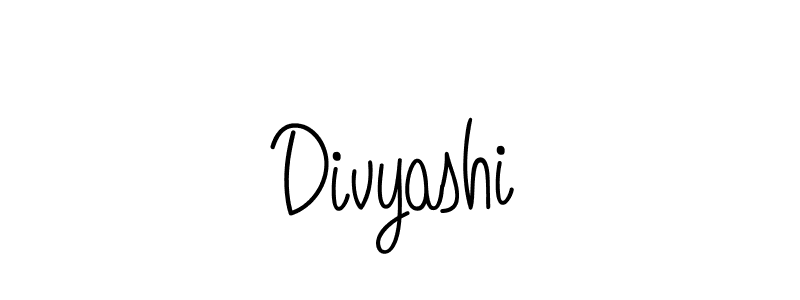 Create a beautiful signature design for name Divyashi. With this signature (Angelique-Rose-font-FFP) fonts, you can make a handwritten signature for free. Divyashi signature style 5 images and pictures png