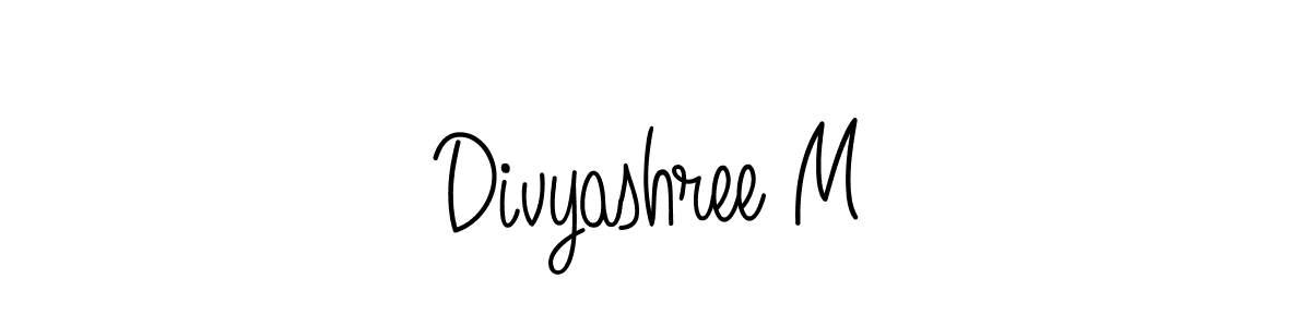 Also You can easily find your signature by using the search form. We will create Divyashree M name handwritten signature images for you free of cost using Angelique-Rose-font-FFP sign style. Divyashree M signature style 5 images and pictures png
