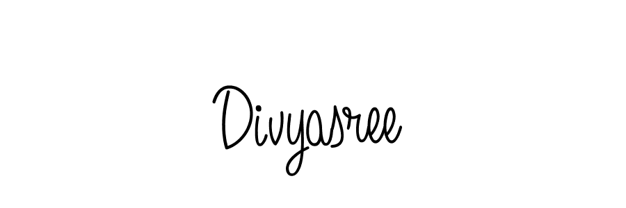 Make a beautiful signature design for name Divyasree. With this signature (Angelique-Rose-font-FFP) style, you can create a handwritten signature for free. Divyasree signature style 5 images and pictures png