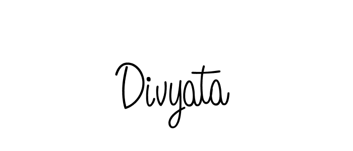 Also You can easily find your signature by using the search form. We will create Divyata name handwritten signature images for you free of cost using Angelique-Rose-font-FFP sign style. Divyata signature style 5 images and pictures png