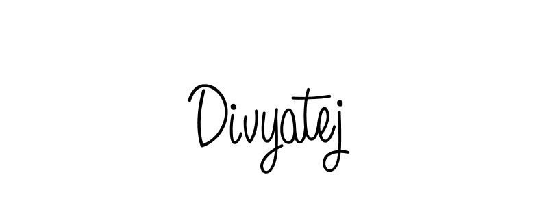 How to make Divyatej signature? Angelique-Rose-font-FFP is a professional autograph style. Create handwritten signature for Divyatej name. Divyatej signature style 5 images and pictures png