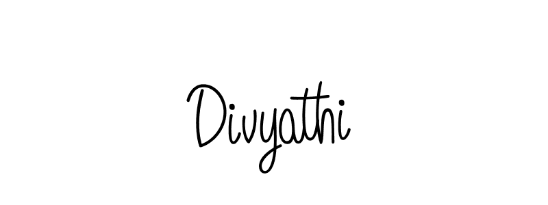 Design your own signature with our free online signature maker. With this signature software, you can create a handwritten (Angelique-Rose-font-FFP) signature for name Divyathi. Divyathi signature style 5 images and pictures png