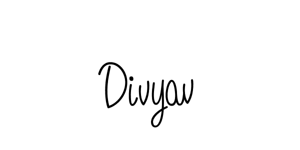 How to make Divyav signature? Angelique-Rose-font-FFP is a professional autograph style. Create handwritten signature for Divyav name. Divyav signature style 5 images and pictures png