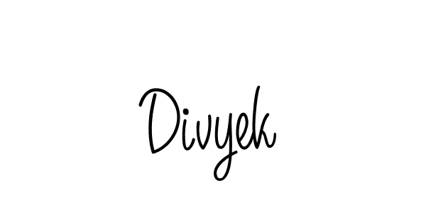 The best way (Angelique-Rose-font-FFP) to make a short signature is to pick only two or three words in your name. The name Divyek include a total of six letters. For converting this name. Divyek signature style 5 images and pictures png