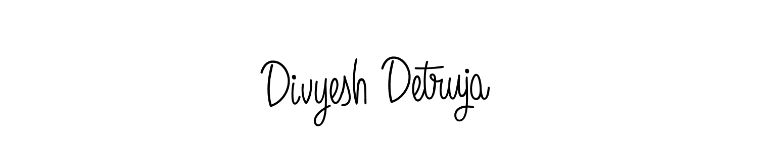 Make a short Divyesh Detruja signature style. Manage your documents anywhere anytime using Angelique-Rose-font-FFP. Create and add eSignatures, submit forms, share and send files easily. Divyesh Detruja signature style 5 images and pictures png