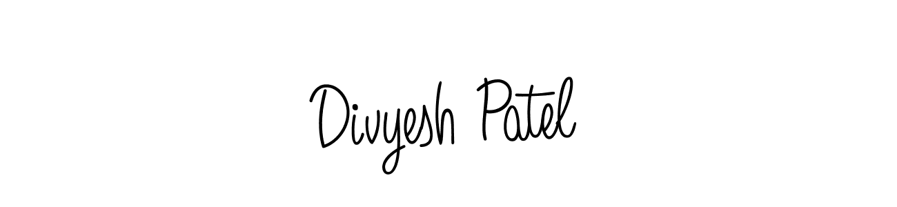 Angelique-Rose-font-FFP is a professional signature style that is perfect for those who want to add a touch of class to their signature. It is also a great choice for those who want to make their signature more unique. Get Divyesh Patel name to fancy signature for free. Divyesh Patel signature style 5 images and pictures png