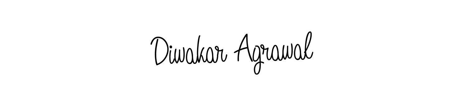 Design your own signature with our free online signature maker. With this signature software, you can create a handwritten (Angelique-Rose-font-FFP) signature for name Diwakar Agrawal. Diwakar Agrawal signature style 5 images and pictures png