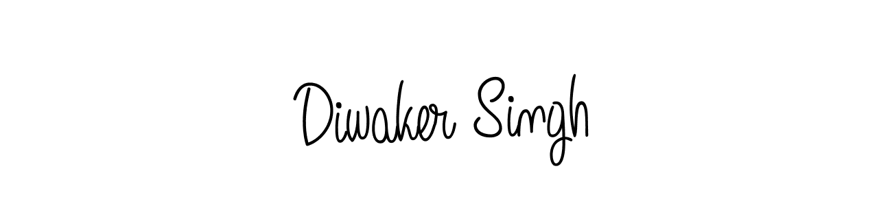 Design your own signature with our free online signature maker. With this signature software, you can create a handwritten (Angelique-Rose-font-FFP) signature for name Diwaker Singh. Diwaker Singh signature style 5 images and pictures png