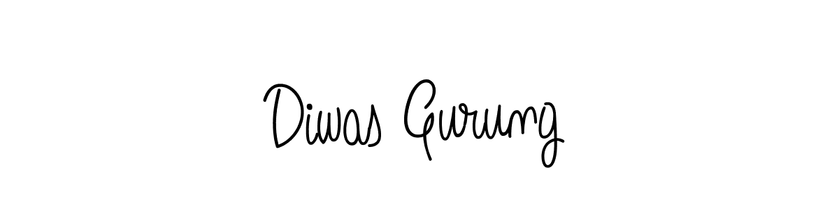 Also we have Diwas Gurung name is the best signature style. Create professional handwritten signature collection using Angelique-Rose-font-FFP autograph style. Diwas Gurung signature style 5 images and pictures png