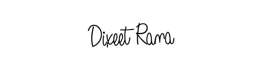 Also we have Dixeet Rana name is the best signature style. Create professional handwritten signature collection using Angelique-Rose-font-FFP autograph style. Dixeet Rana signature style 5 images and pictures png