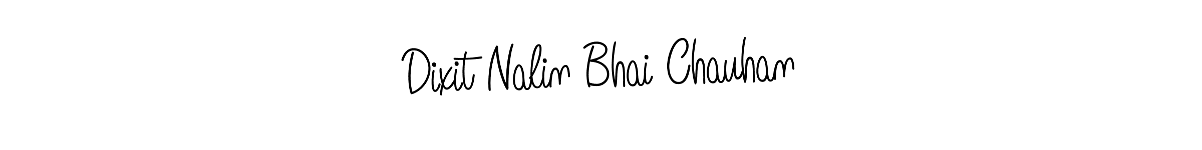 Use a signature maker to create a handwritten signature online. With this signature software, you can design (Angelique-Rose-font-FFP) your own signature for name Dixit Nalin Bhai Chauhan. Dixit Nalin Bhai Chauhan signature style 5 images and pictures png