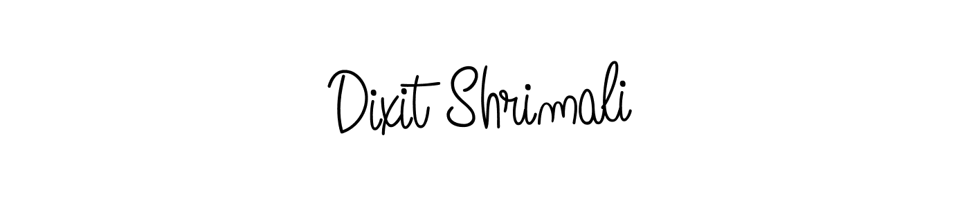 Make a beautiful signature design for name Dixit Shrimali. With this signature (Angelique-Rose-font-FFP) style, you can create a handwritten signature for free. Dixit Shrimali signature style 5 images and pictures png