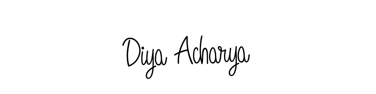 You can use this online signature creator to create a handwritten signature for the name Diya Acharya. This is the best online autograph maker. Diya Acharya signature style 5 images and pictures png