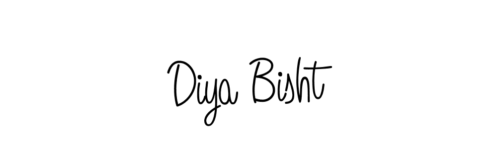 Angelique-Rose-font-FFP is a professional signature style that is perfect for those who want to add a touch of class to their signature. It is also a great choice for those who want to make their signature more unique. Get Diya Bisht name to fancy signature for free. Diya Bisht signature style 5 images and pictures png