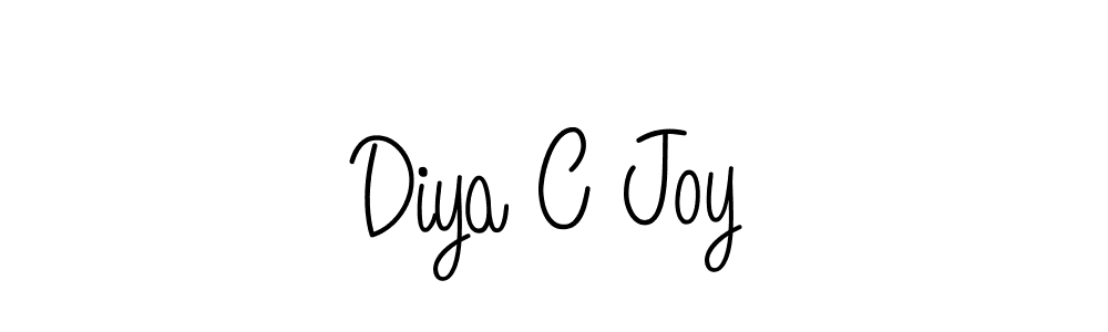 Also we have Diya C Joy name is the best signature style. Create professional handwritten signature collection using Angelique-Rose-font-FFP autograph style. Diya C Joy signature style 5 images and pictures png