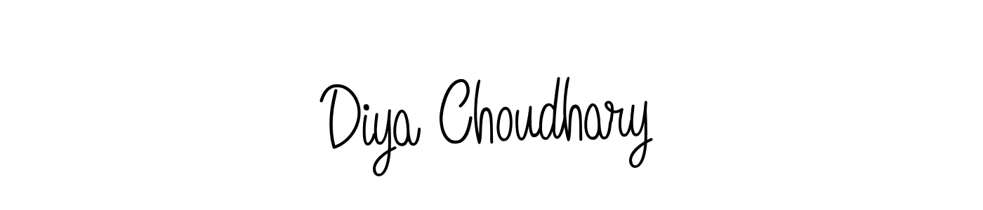 Also You can easily find your signature by using the search form. We will create Diya Choudhary name handwritten signature images for you free of cost using Angelique-Rose-font-FFP sign style. Diya Choudhary signature style 5 images and pictures png