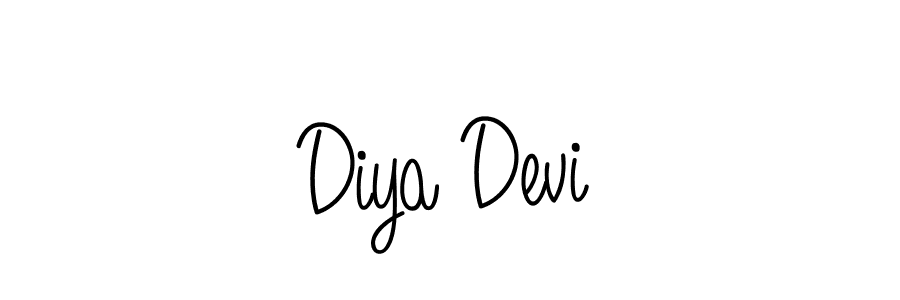 How to Draw Diya Devi signature style? Angelique-Rose-font-FFP is a latest design signature styles for name Diya Devi. Diya Devi signature style 5 images and pictures png